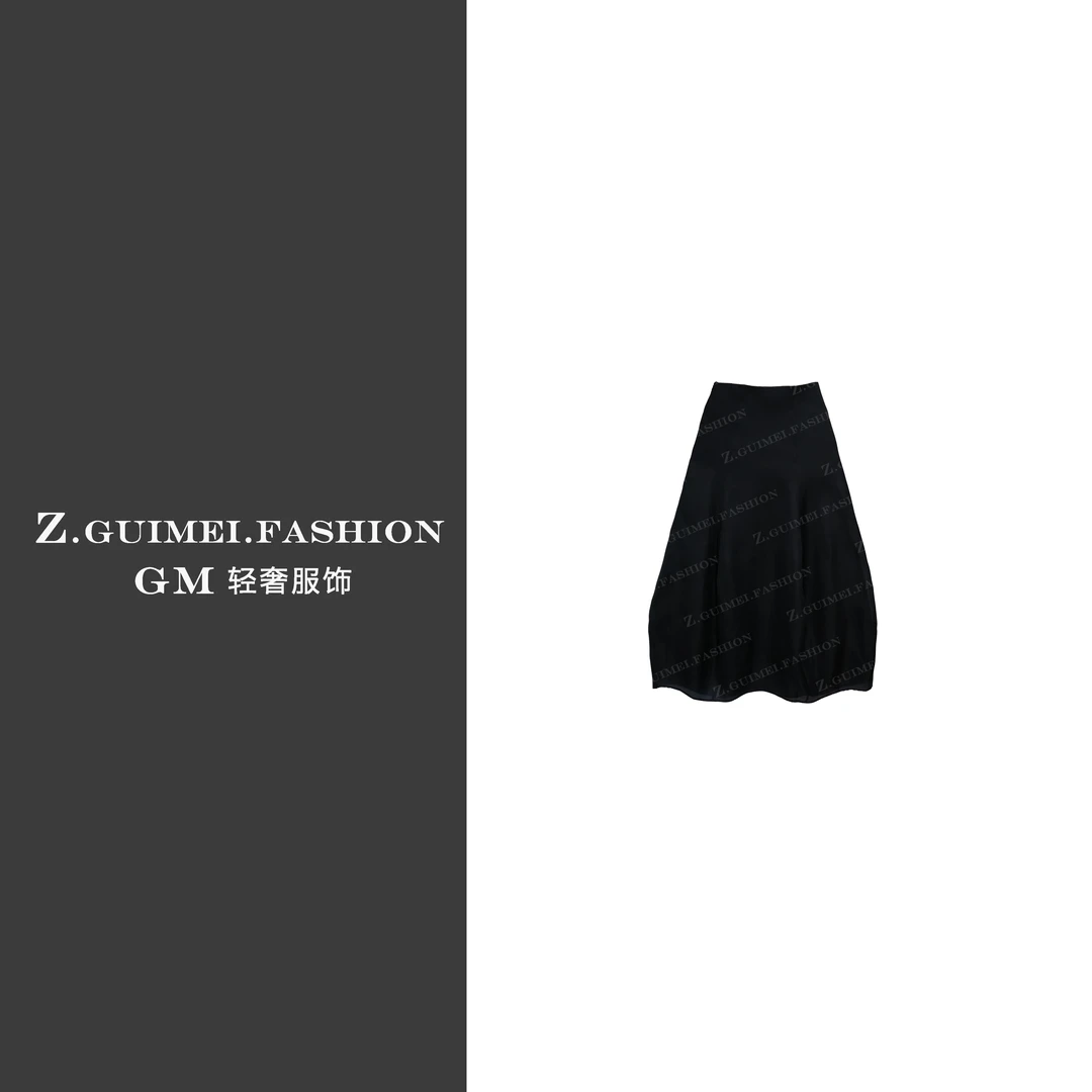 【肆姐高定】设计师款垂坠感花苞裙半裙Y2540