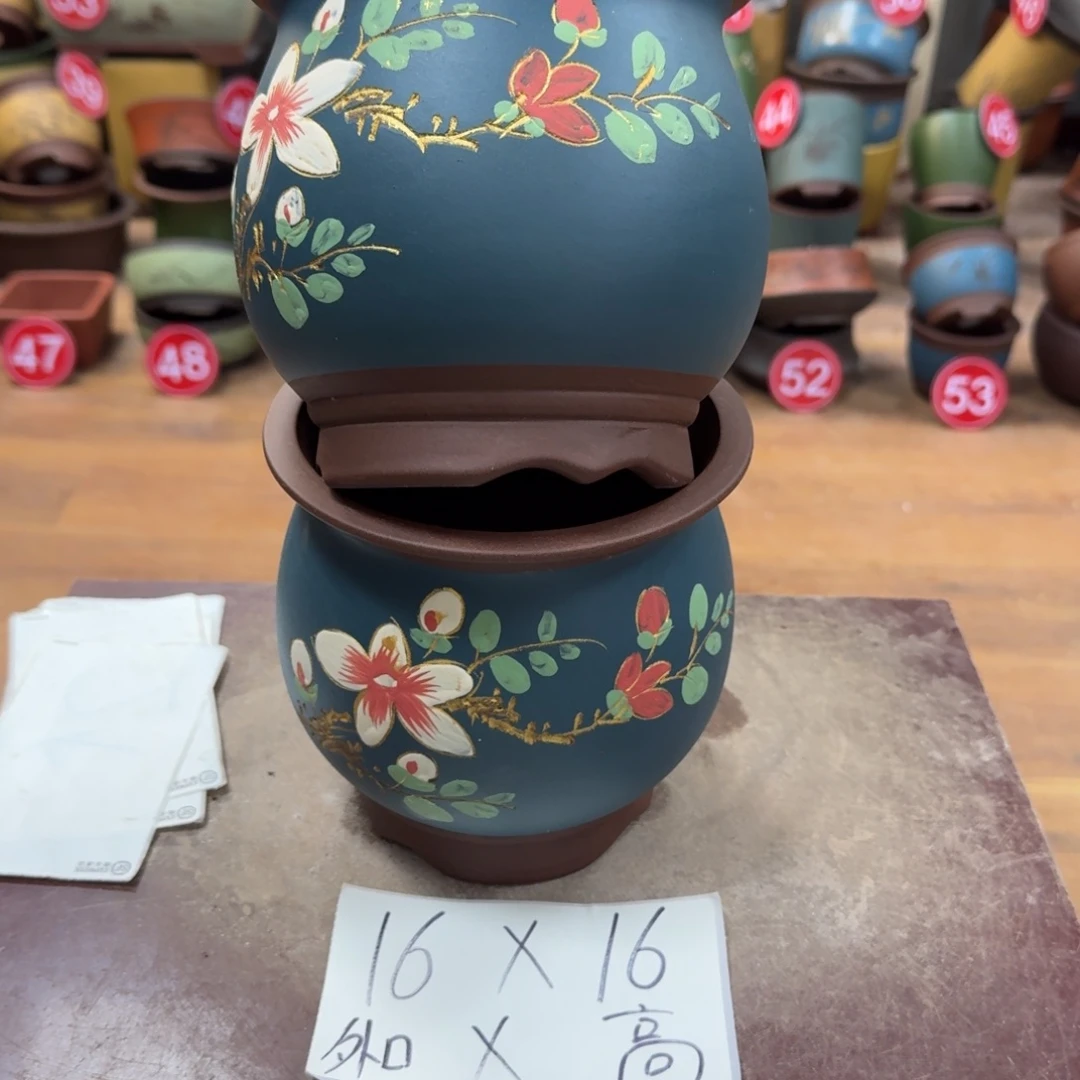 紫***兰紫砂花盆破损包赔