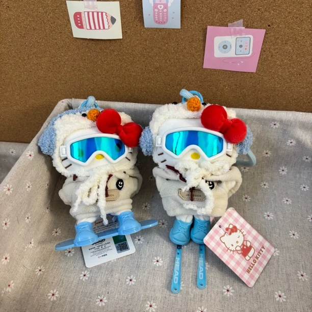 正版带防伪运动滑雪kitty挂件包包挂饰