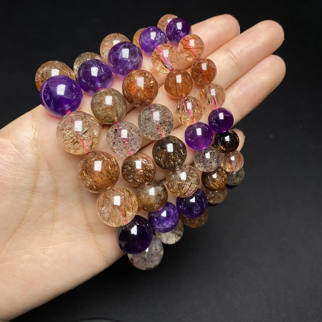 y60 黑加仑超七手链7-14mm＋多样性发一