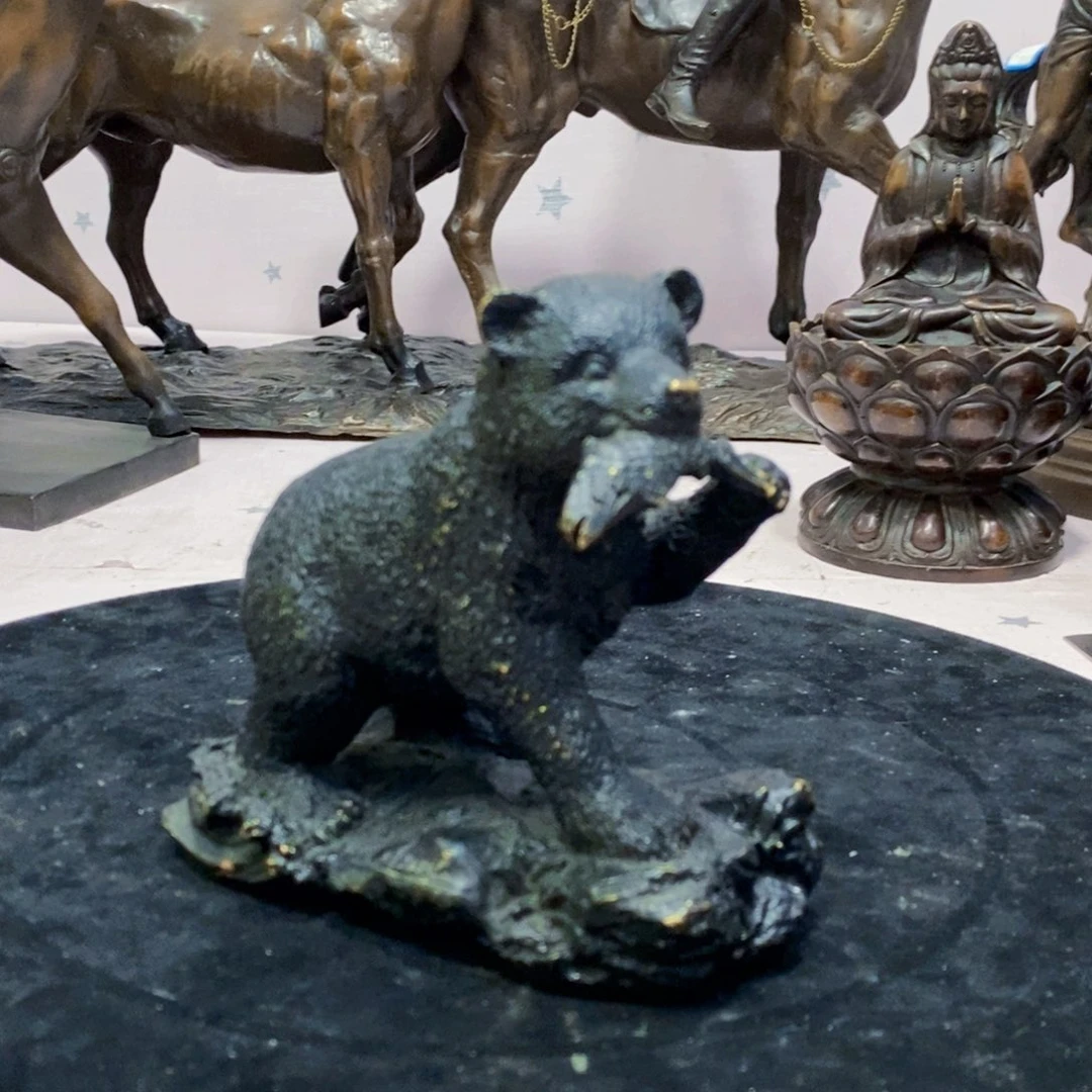 黄铜材质，小熊一个