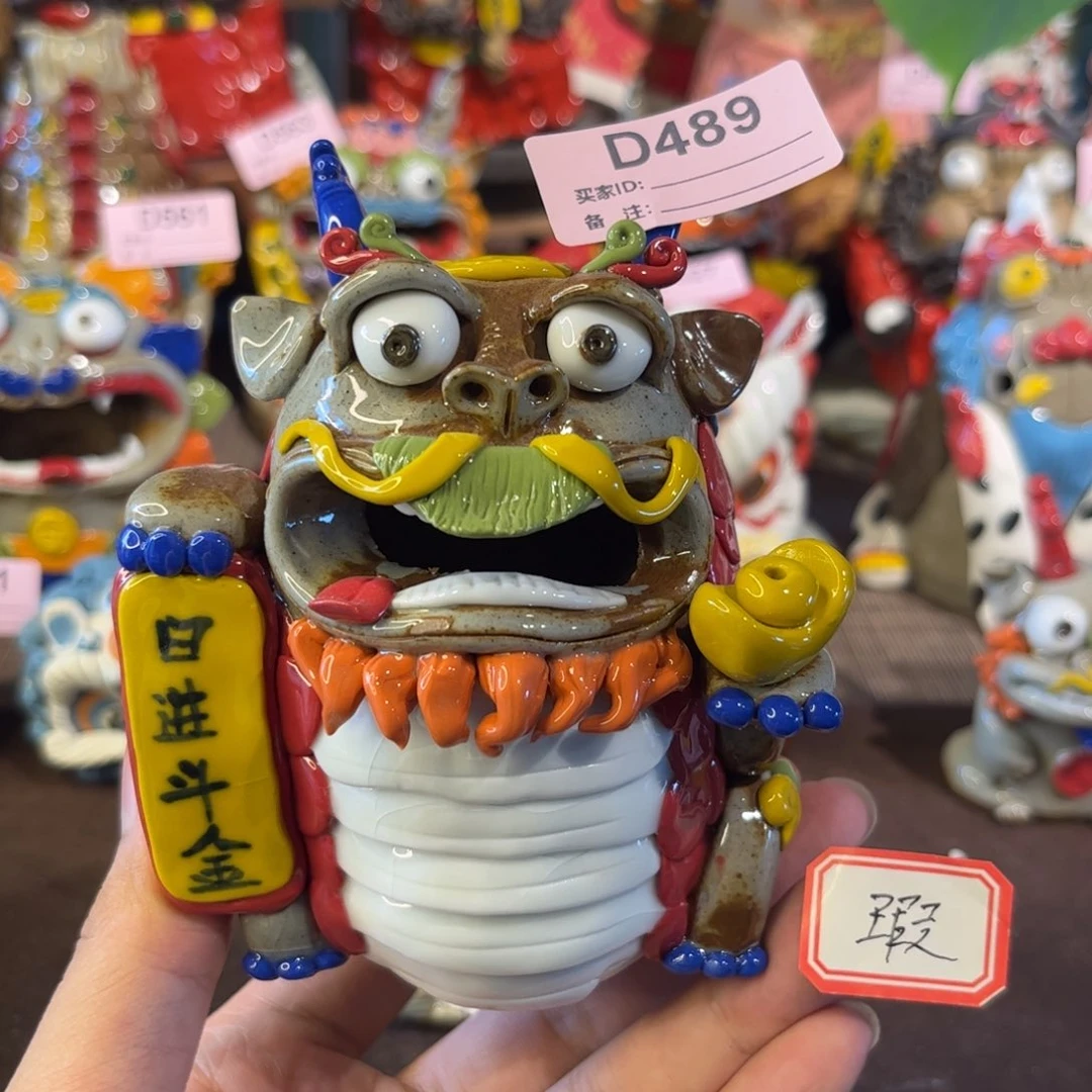 泥塑纯手工茶宠摆件