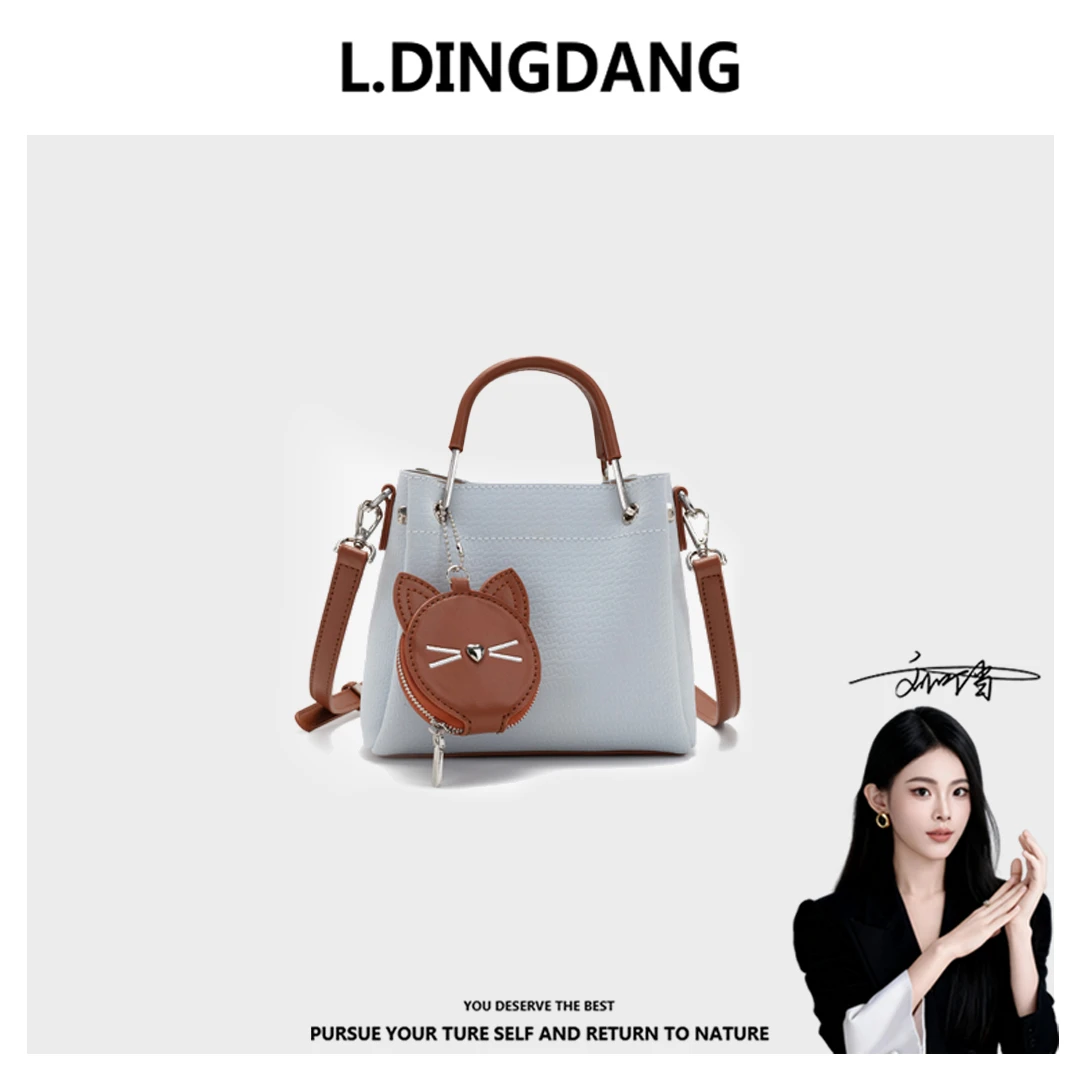 【刘叮当甄选】小胃王包包手提斜挎复古2025百搭通勤小挎包25553-18