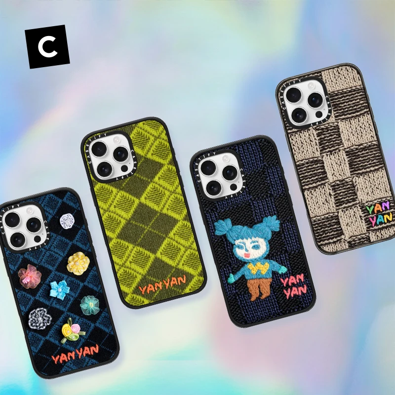 YanYan x CASETiFY联名 针织女孩 适用iPhone16/15手机壳 新年