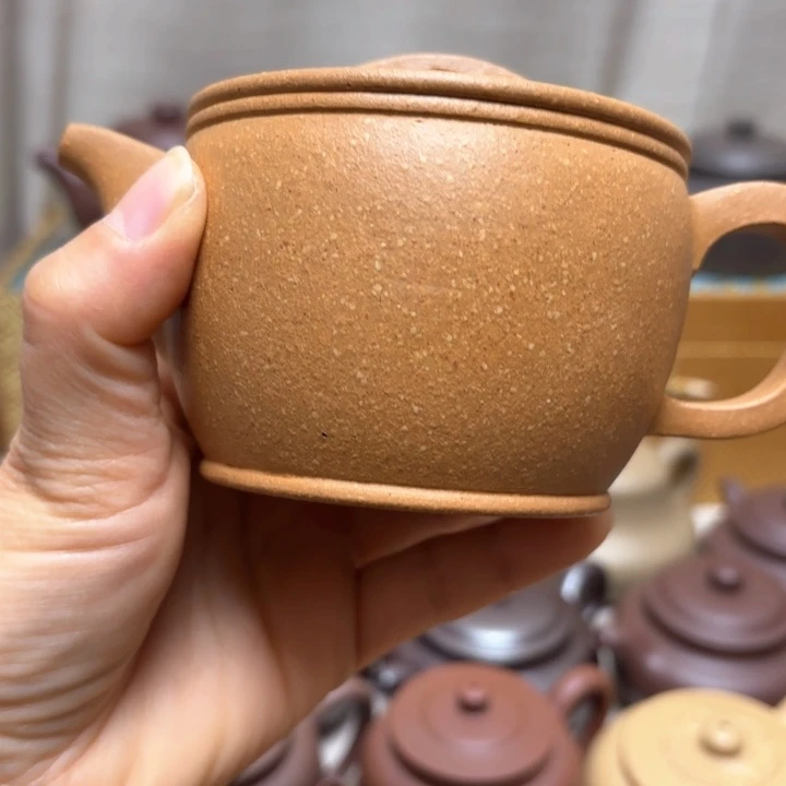 紫砂茶壶老黄段全手工微微瑕