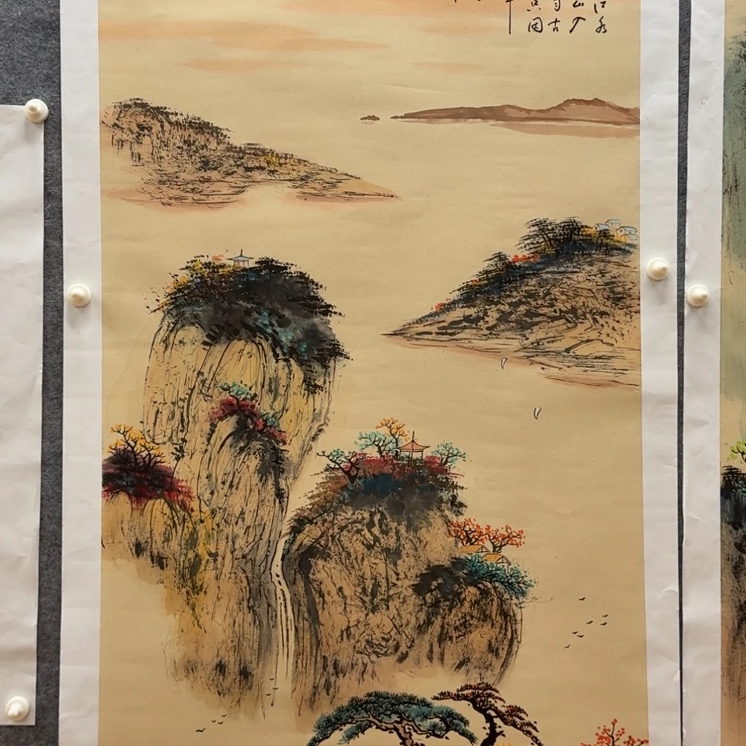 国画刘儒樵四尺山水尺寸