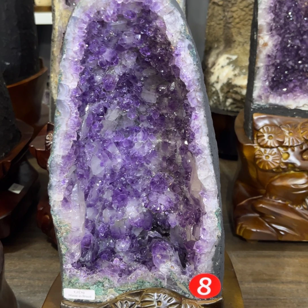 摆件紫晶未镶嵌水晶