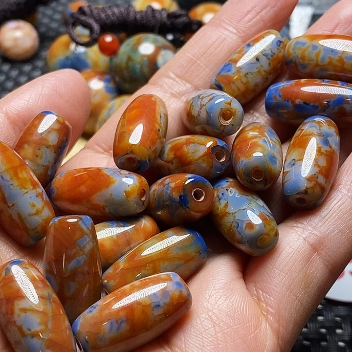 糖***僧玛瑙/玉髓未镶嵌颈饰