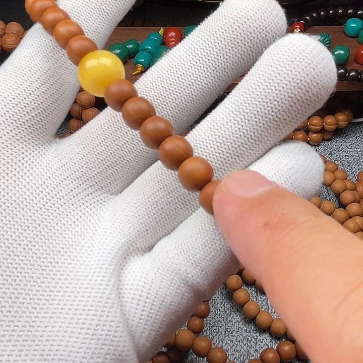 输***哏手串猴头核桃黑8文玩8.0