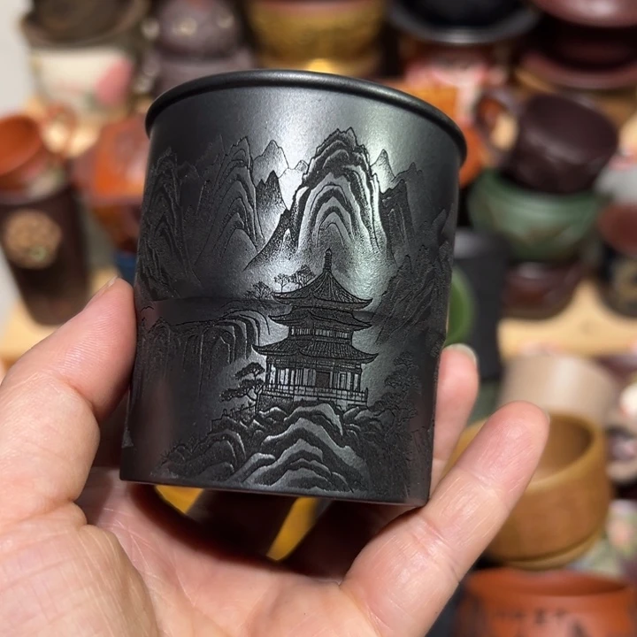 茶杯紫砂宜兴紫砂主人杯