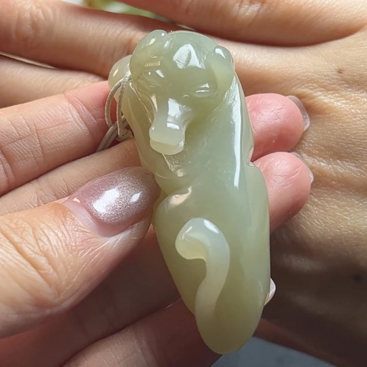 和田玉挂件未镶嵌叮*