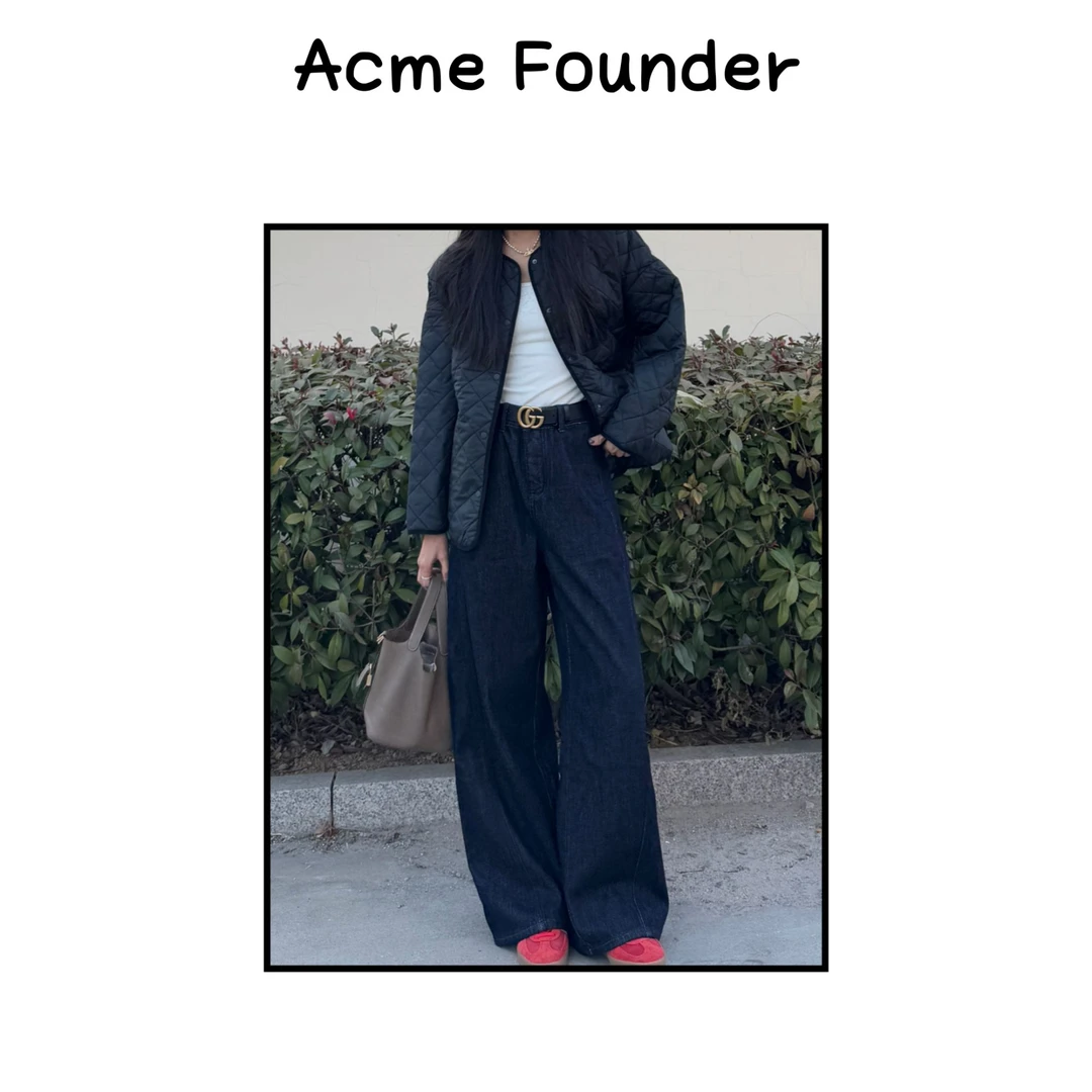 Acme Founder | 复古阔腿裤牛仔裤