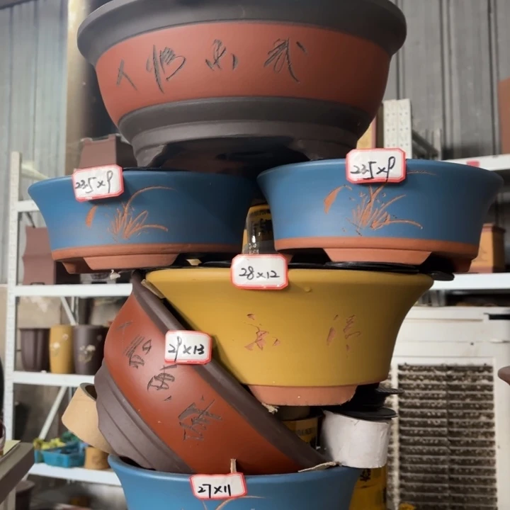 花盆紫砂100-6。