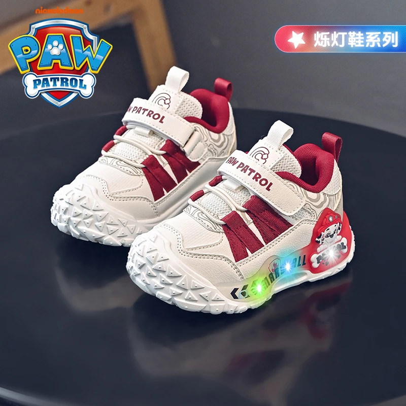 汪汪队童鞋2025春秋季新款潮流百搭闪灯发亮男童鞋学步运动休闲鞋