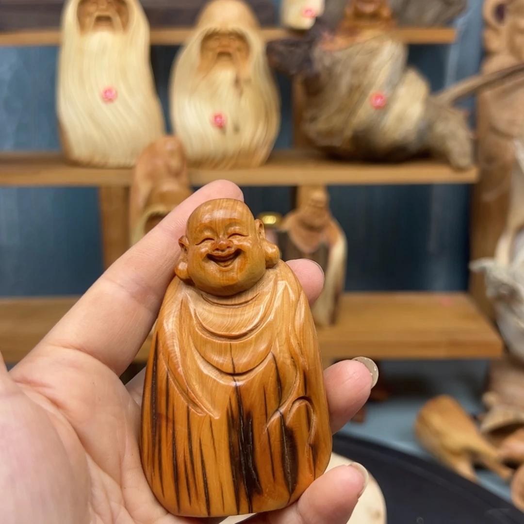 木崖柏木摆件手把件