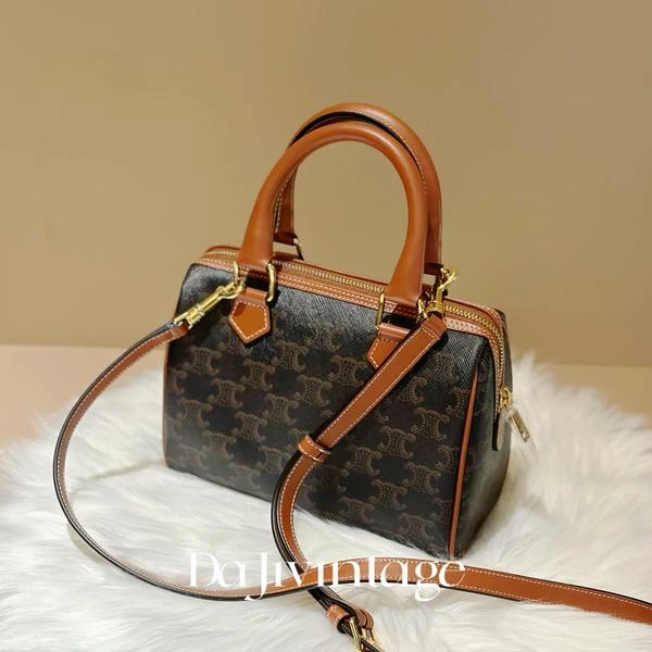 大吉中古/Celine瑟琳凯旋门小号波士顿斜挎包