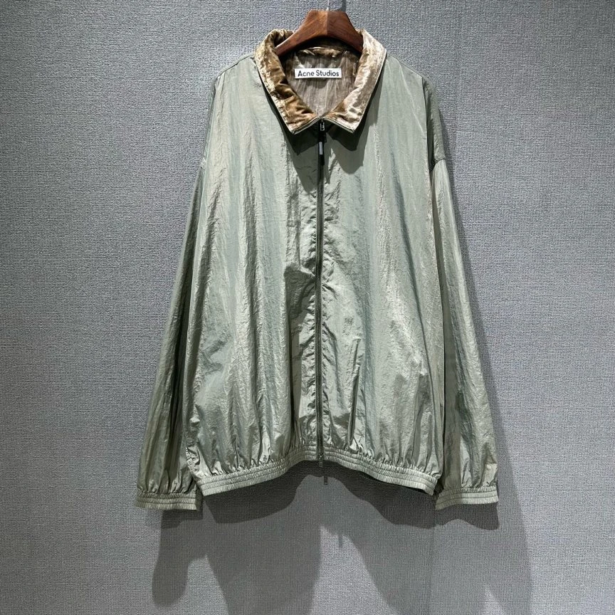 99新 Acne studio (pm)金丝绒拼接冲锋衣外套 50码/2056
