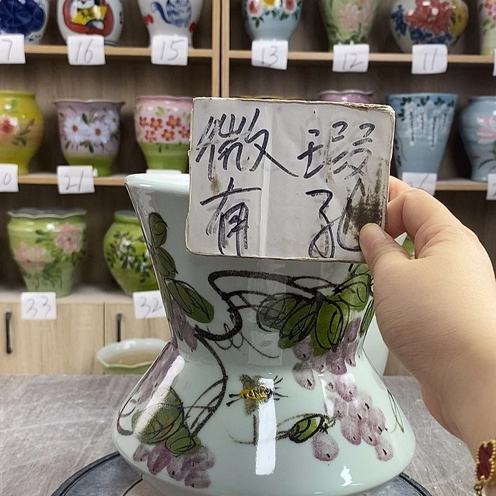 摆件15xc景德镇陶瓷花盆