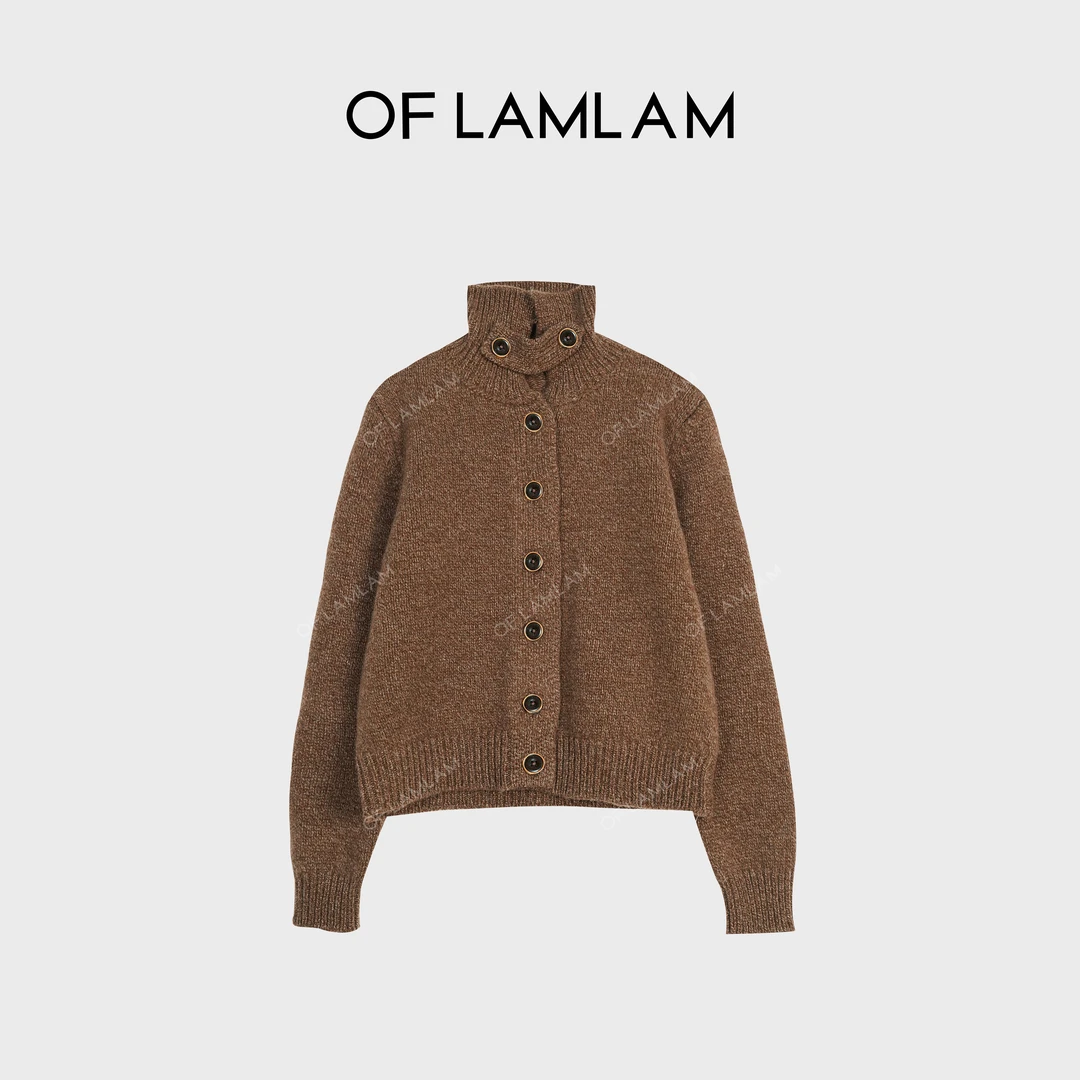 “复古腔调”100%超细美利诺羊毛老钱复古风外套 LAMLAM M25M085