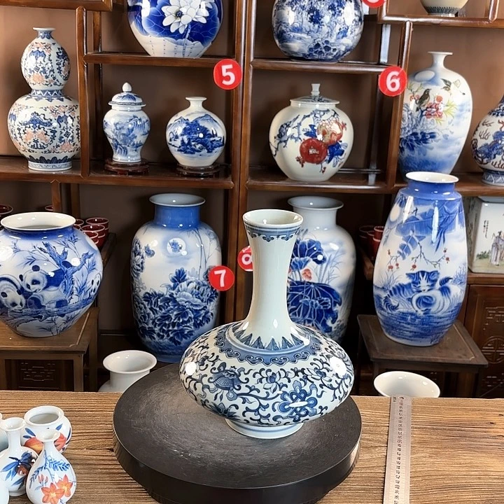 瓷片糖*景德镇陶瓷赏瓶