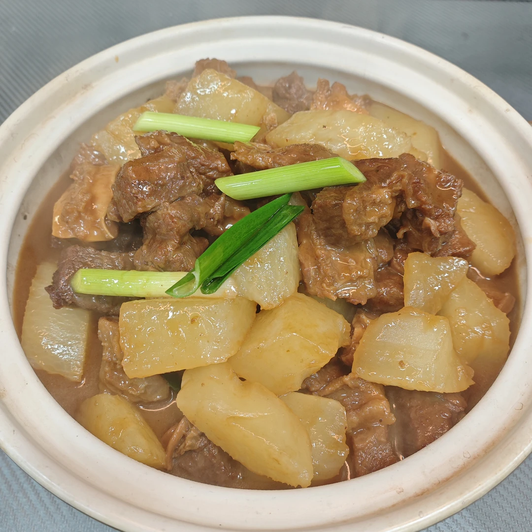 港式焖牛腩教程定制卡片