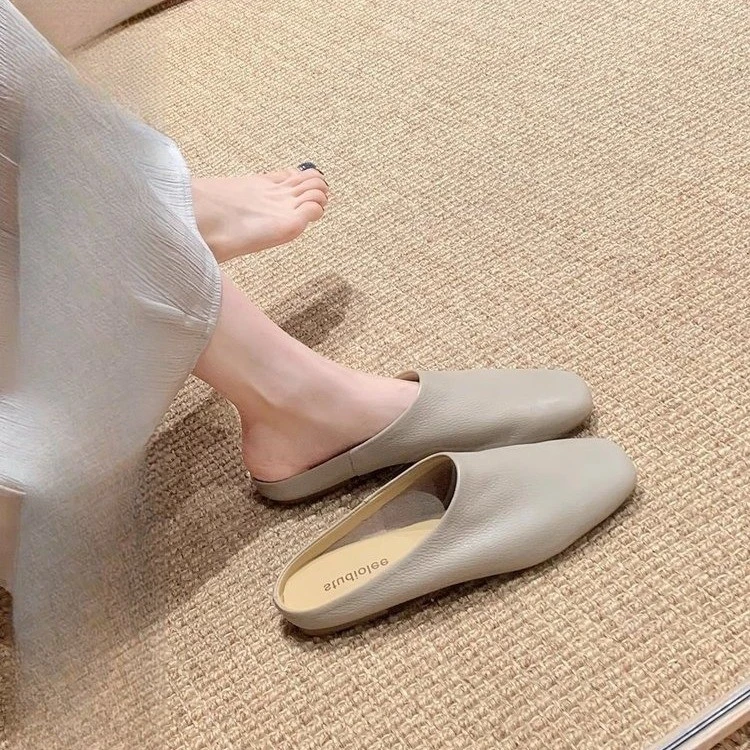 软糯好穿懒人一脚蹬穆勒包头半拖女夏季外穿高级感上班女鞋