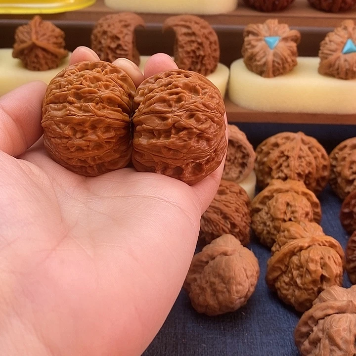 文玩核桃把件善*44磨盘