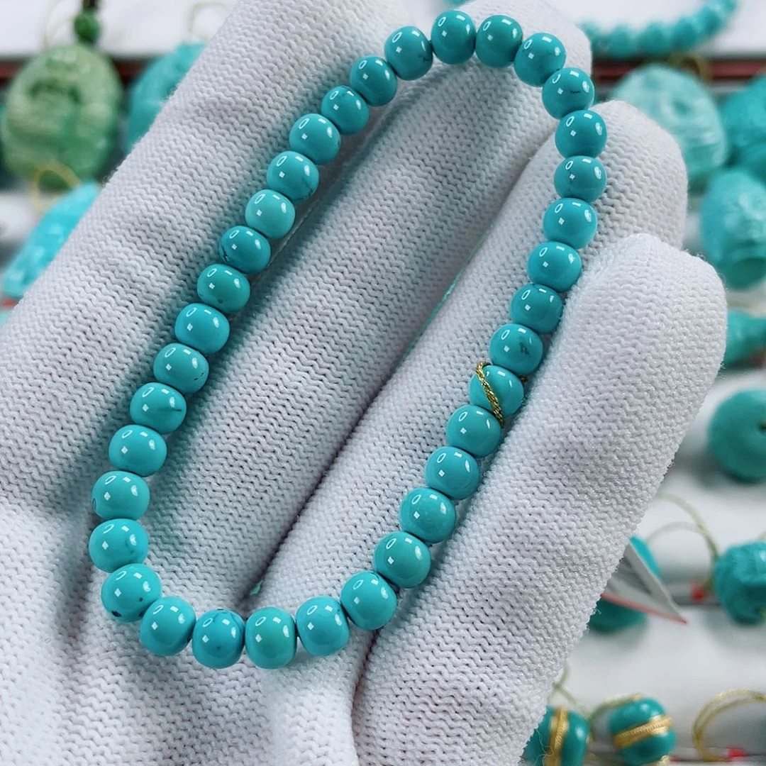 绿松石未镶嵌车挂