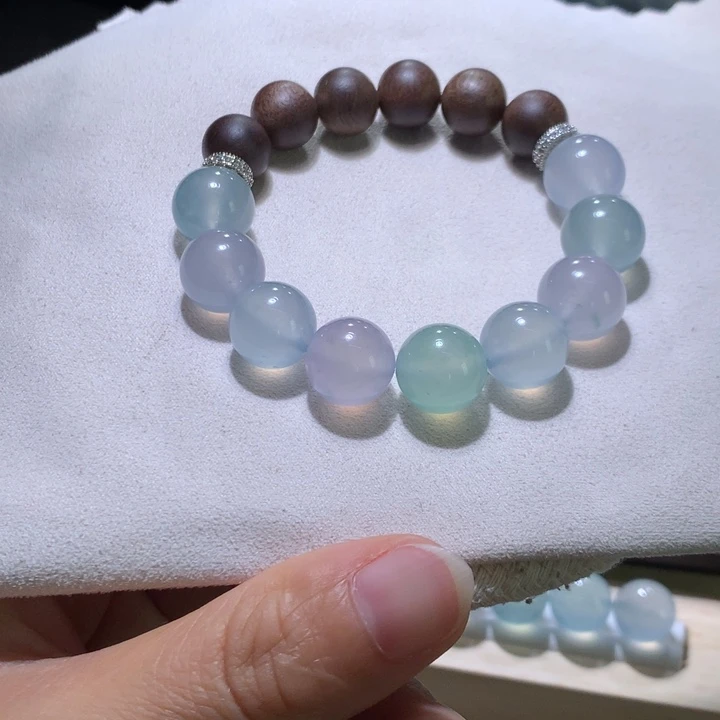 翡翠散珠天然缅甸翡翠A货卡12+