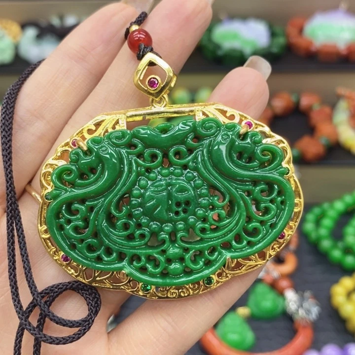 翡翠未镶嵌颈饰项链6