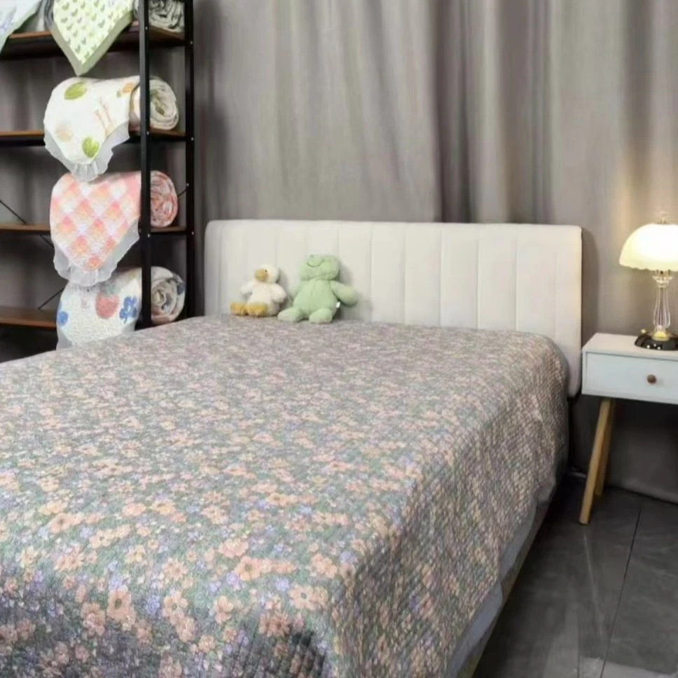 （田园碎花）200*230田园风万针绗缝多功能床盖