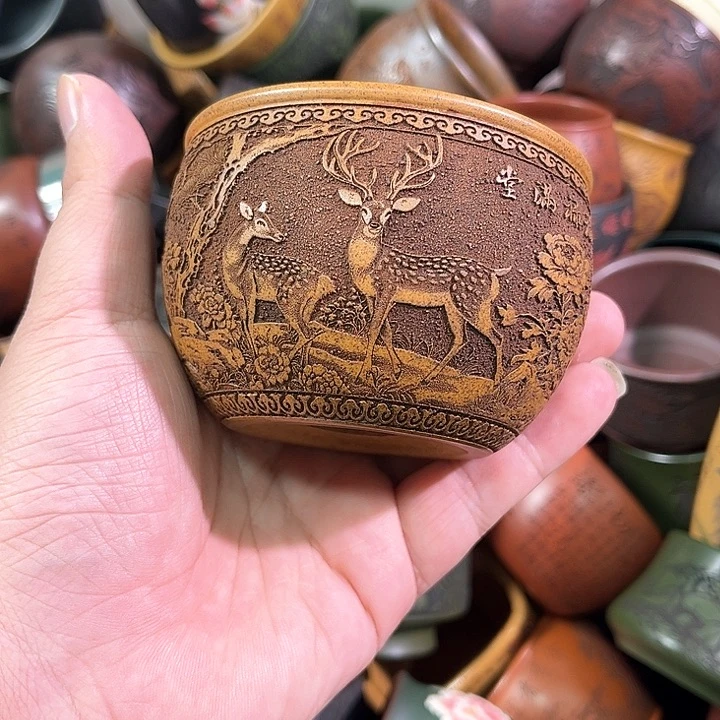 茶杯紫砂全手工紫砂主人杯