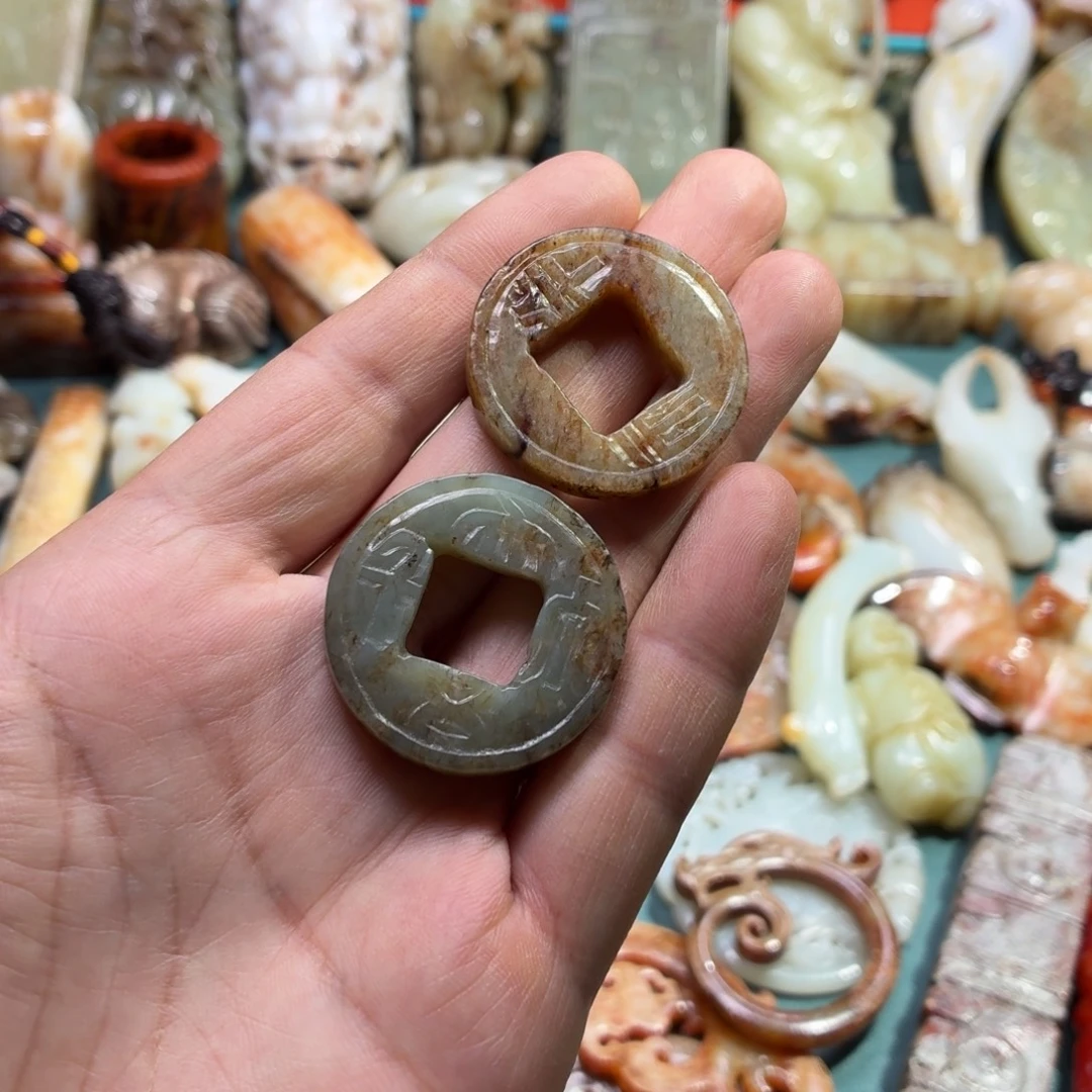 和田玉未镶嵌挂件