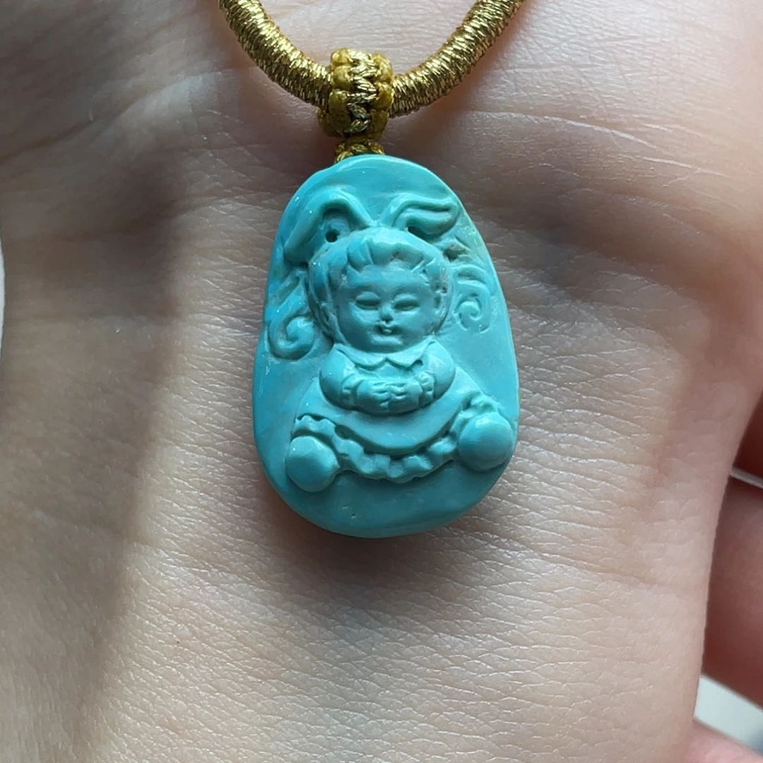 绿松石未镶嵌颈饰