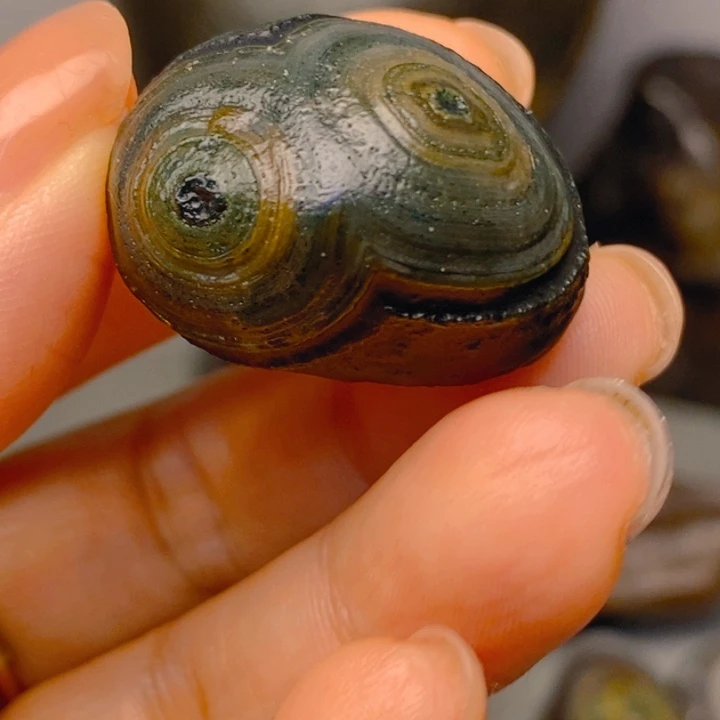 玉天然眼睛石默认瑕疵不退不换