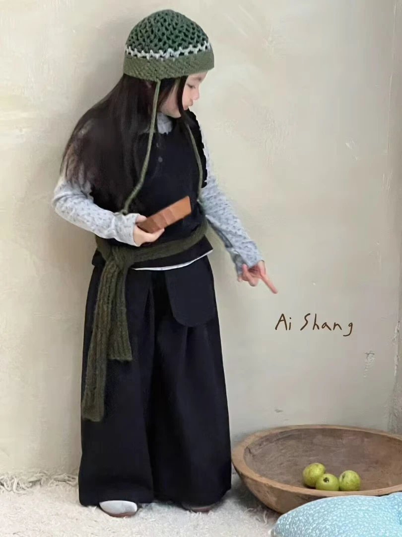 韩系女童2025秋冬新品童装外套T恤毛衣裤子