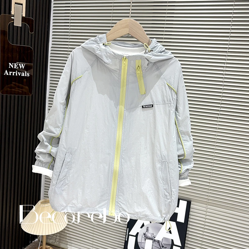 110-180【淏妈原创】UPF50+青少年夏季防晒衣男童防晒服大童空调服