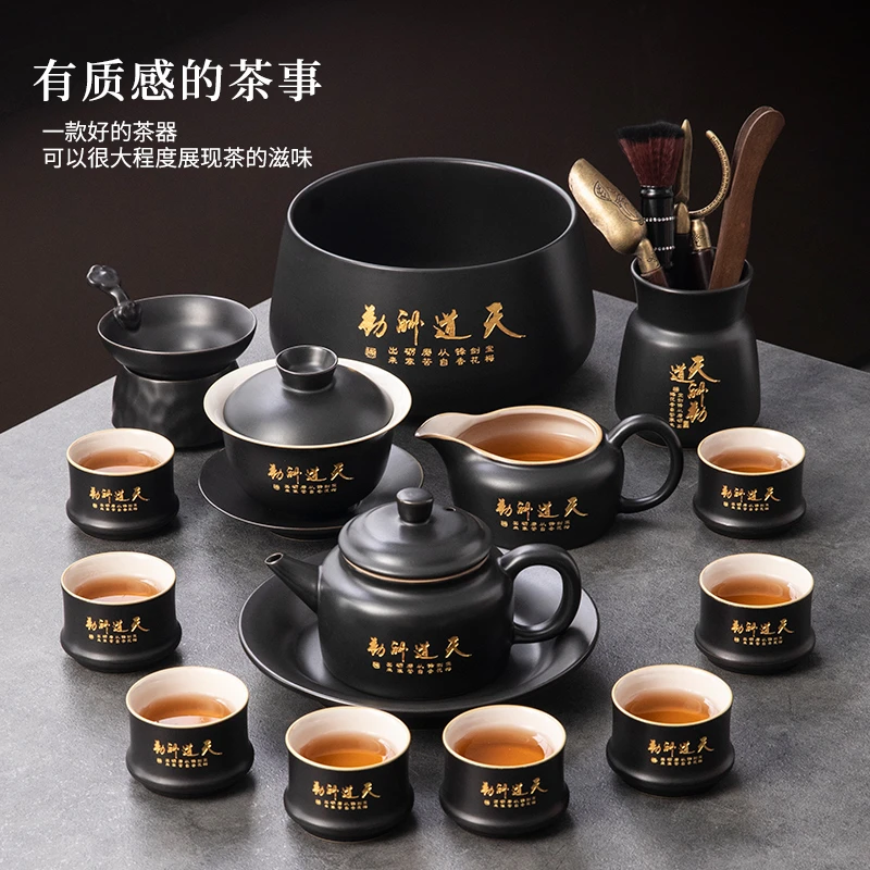 2025新款陶瓷功夫茶具套装家用客厅办公室会客泡茶壶喝茶杯一整套