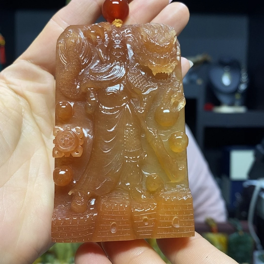 未镶嵌岫玉挂件吊坠