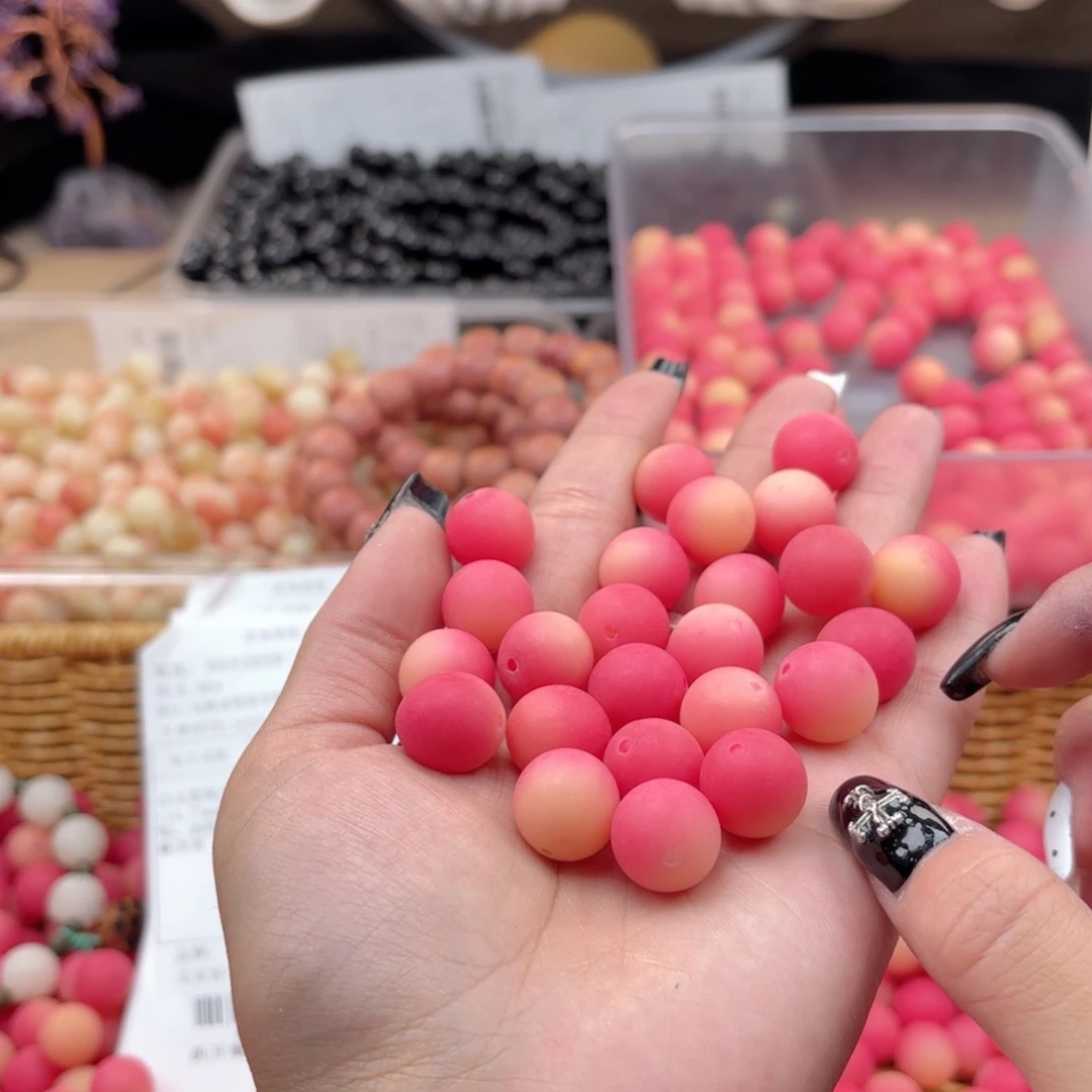 白玉菩提吊坠c14.75mm110颗。油桃巨无霸原果