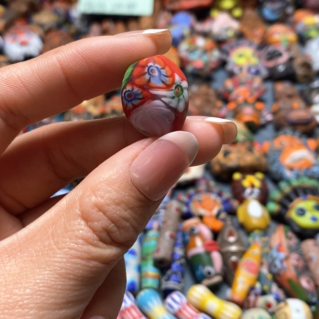 琉璃颈饰印度尼西亚花珠