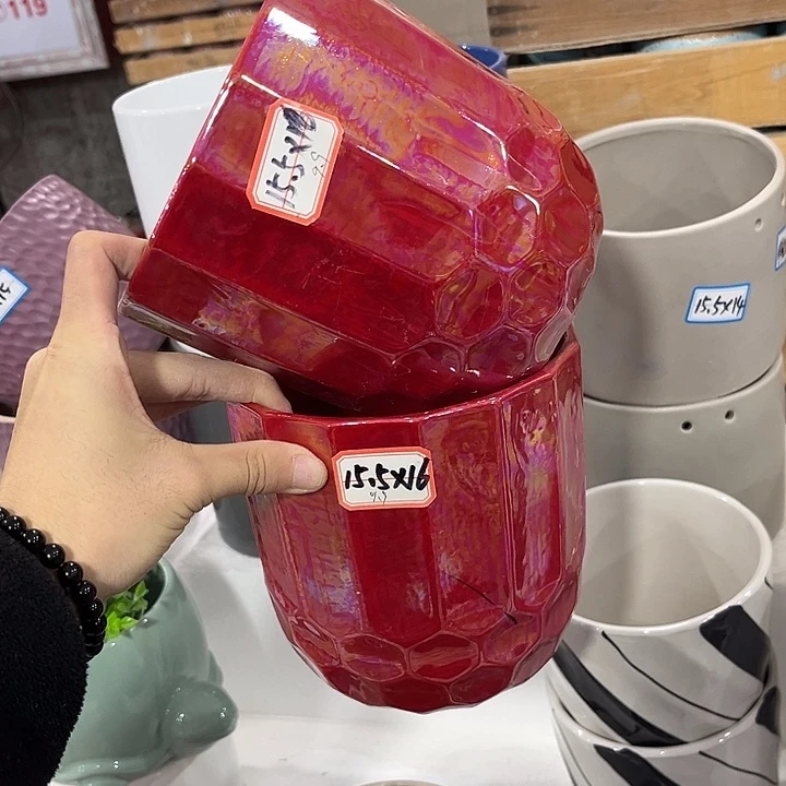 有孔！福利价陶瓷花盆