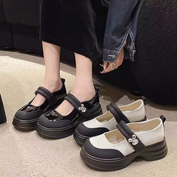 A春季时尚小皮鞋英伦风软底舒适百搭款乐福单鞋168-2