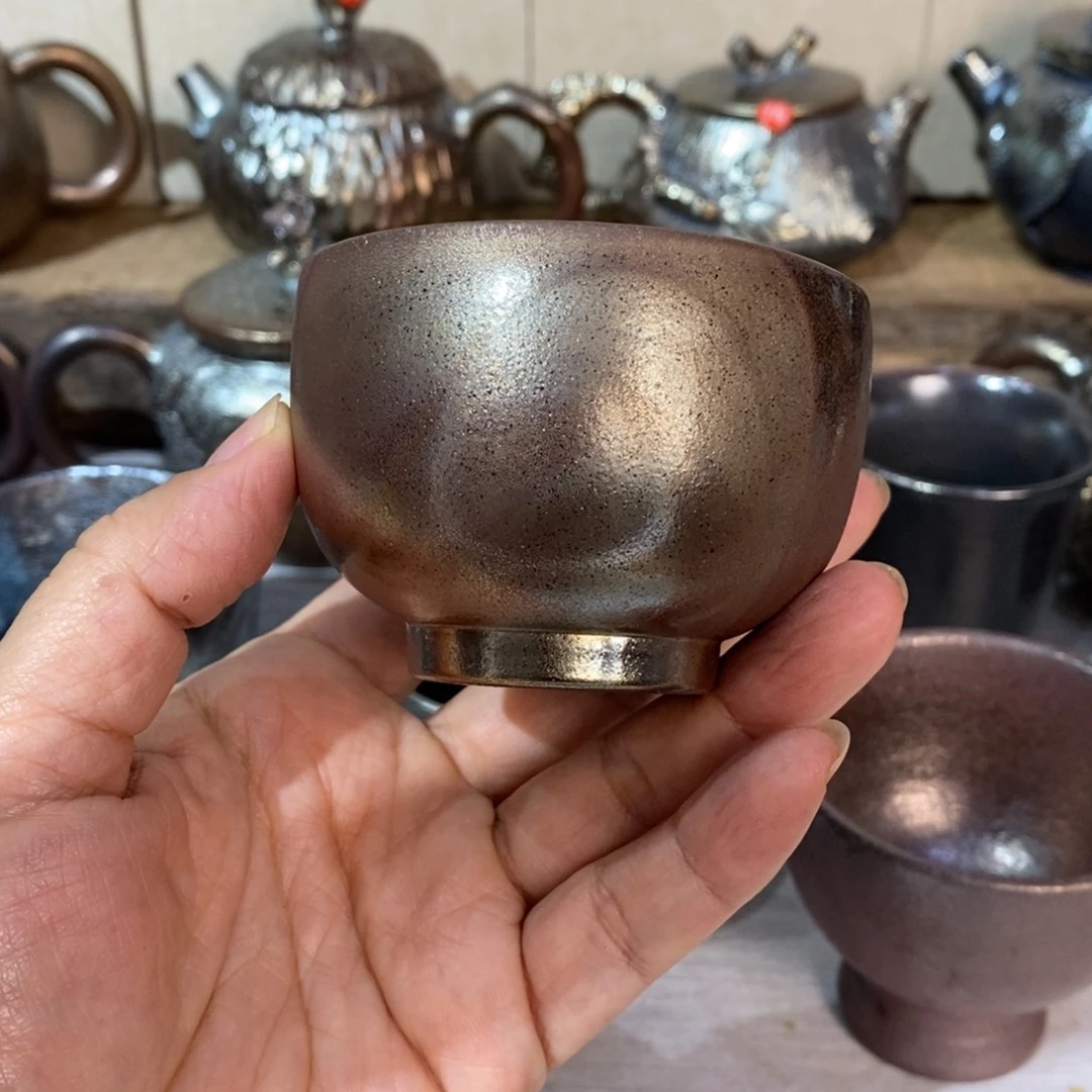 英***嘛云南建水紫陶柴烧微瑕杯