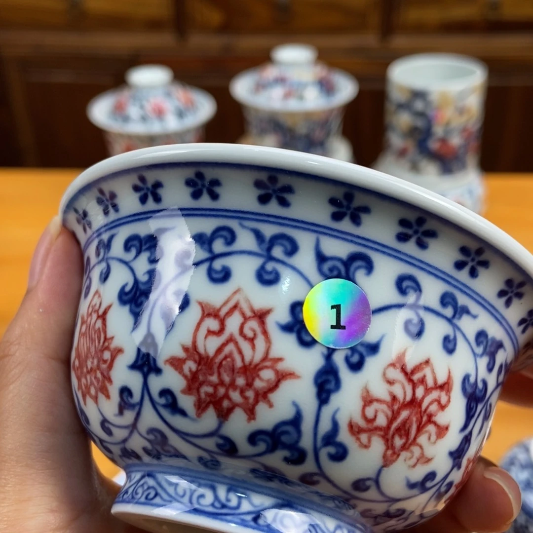 手绘现代茶具非古董