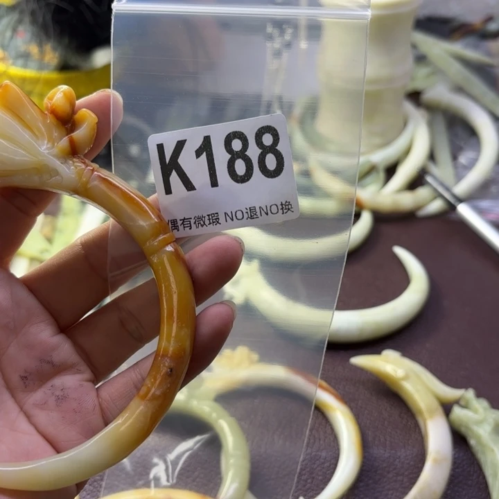 蛇纹石玉发饰合金用****8