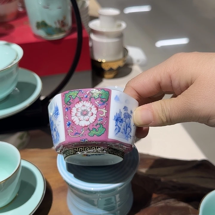 阿***笑瓷粉色主人杯1个装