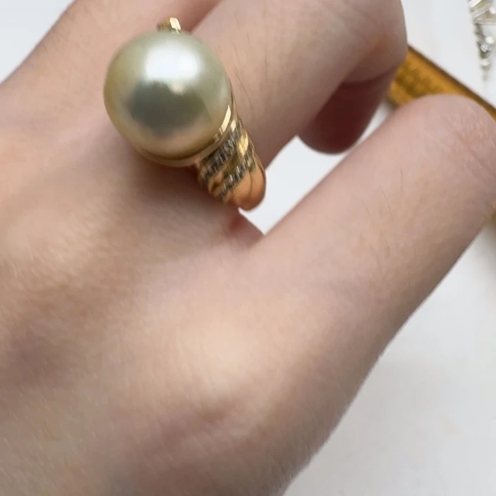 未镶嵌海水珍珠戒指