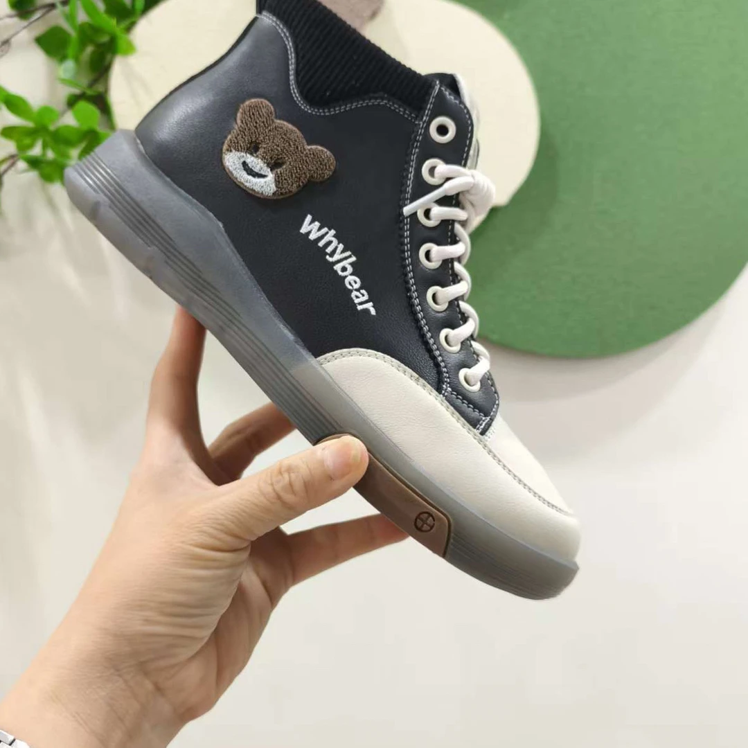 网络日记高帮小熊休闲鞋806131