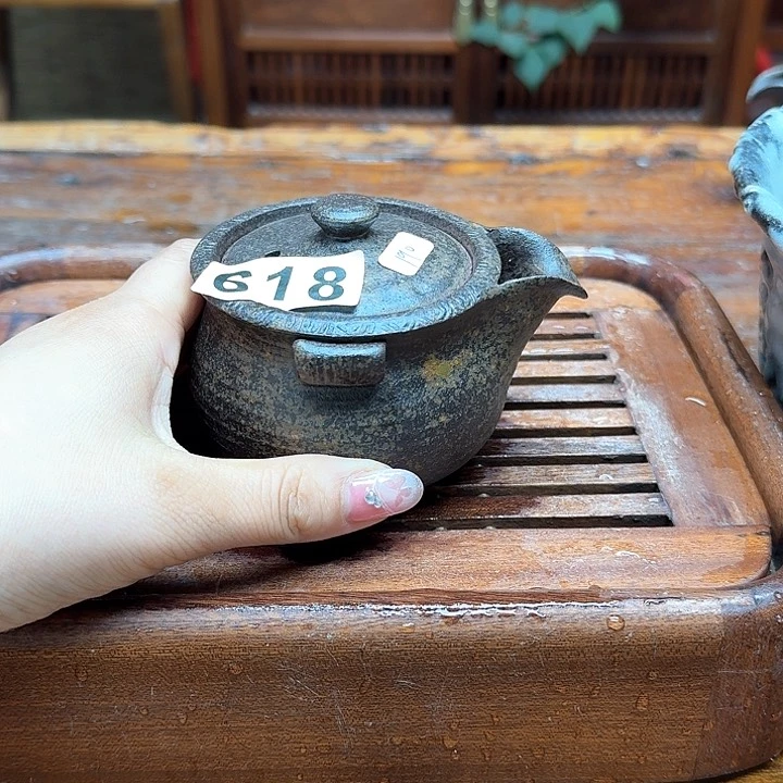 纯手工制作粗陶茶具